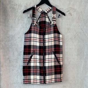 Plaid Forever 21 Overall Dress